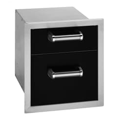 Echelon Black Double Drawer