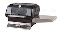 Freestanding Grill Head with Folding Side Shelf