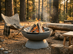 Falo 21" Wood Burning Fire Pit – Pebble Beach