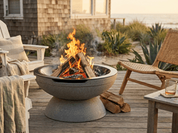 Falo 21" Wood Burning Fire Pit – Pebble Beach