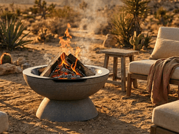Falo 21" Wood Burning Fire Pit – Pebble Beach