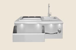 30" Beverage & Prep Station (White Lights)