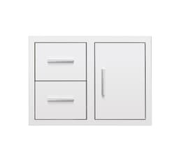 30" 2-Drawer and Access Door Combo with Hidden Hinge