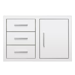 33" 3-Drawer and Access Door Combo with Hidden Hinge