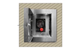 Locking Cabinet to house ESTOP1-0H Timer