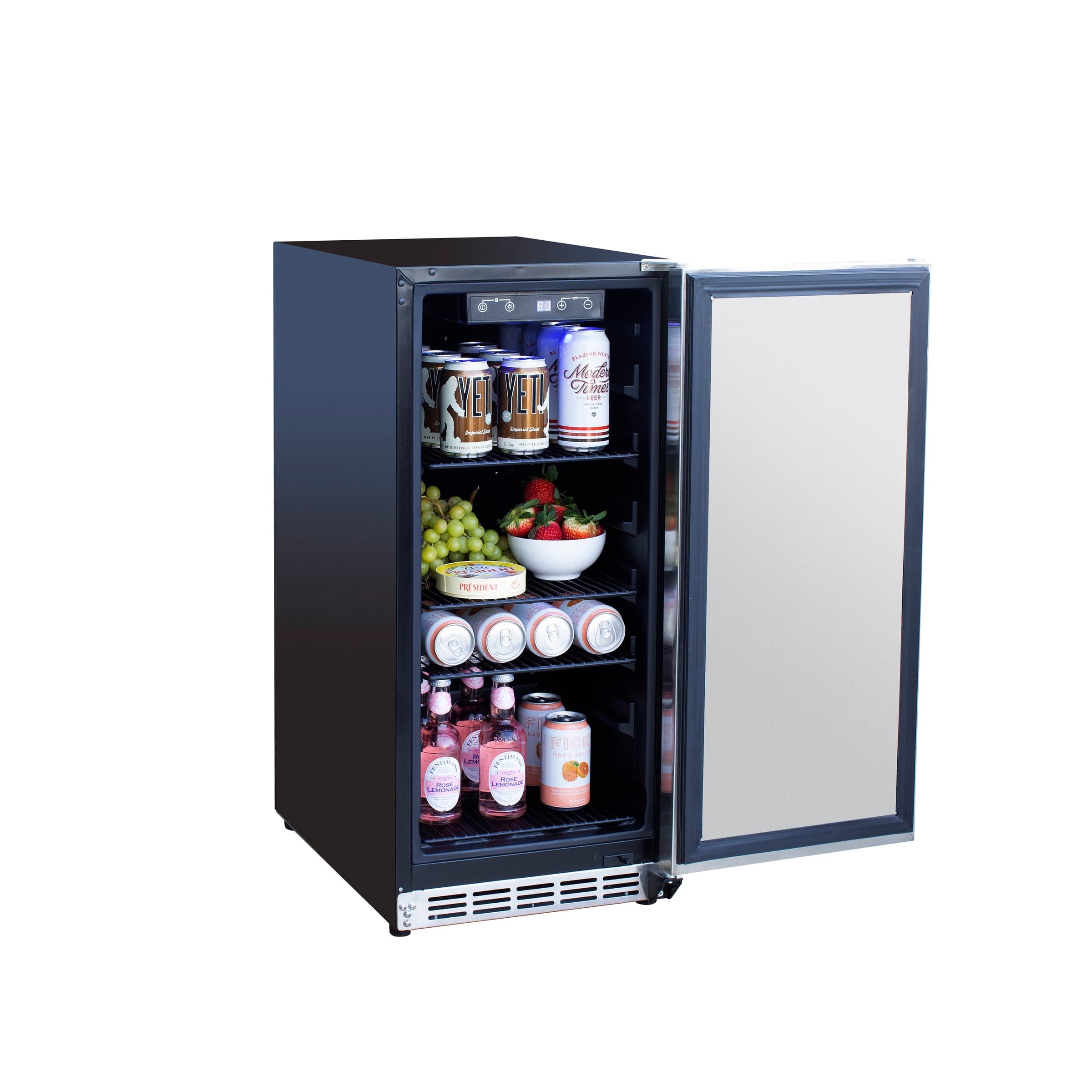 15" Outdoor Rated Refrigerator with Stainless Steel Door and Handle (3.2c)