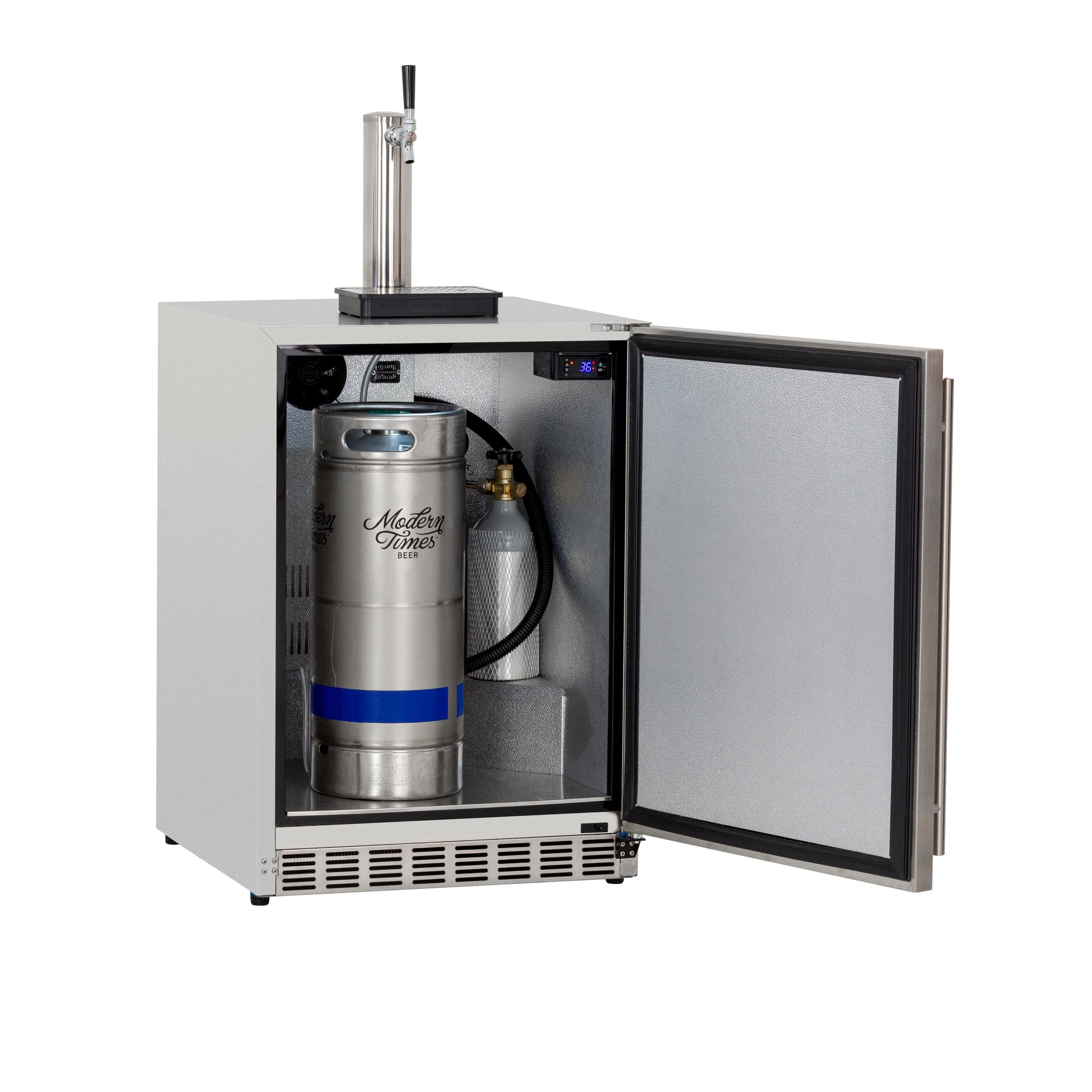 24" Deluxe Outdoor Rated Kegerator - No Tap (6.6c)