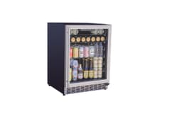24" Outdoor Rated Refrigerator with Glass Door and Glass Shelves (5c)
