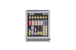 24" Outdoor Rated Refrigerator with Glass Door and Glass Shelves (5c)