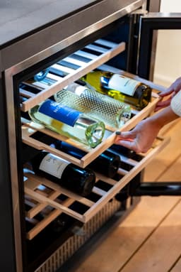 24" Outdoor Rated Dual Zone Wine Cooler (4.5c)