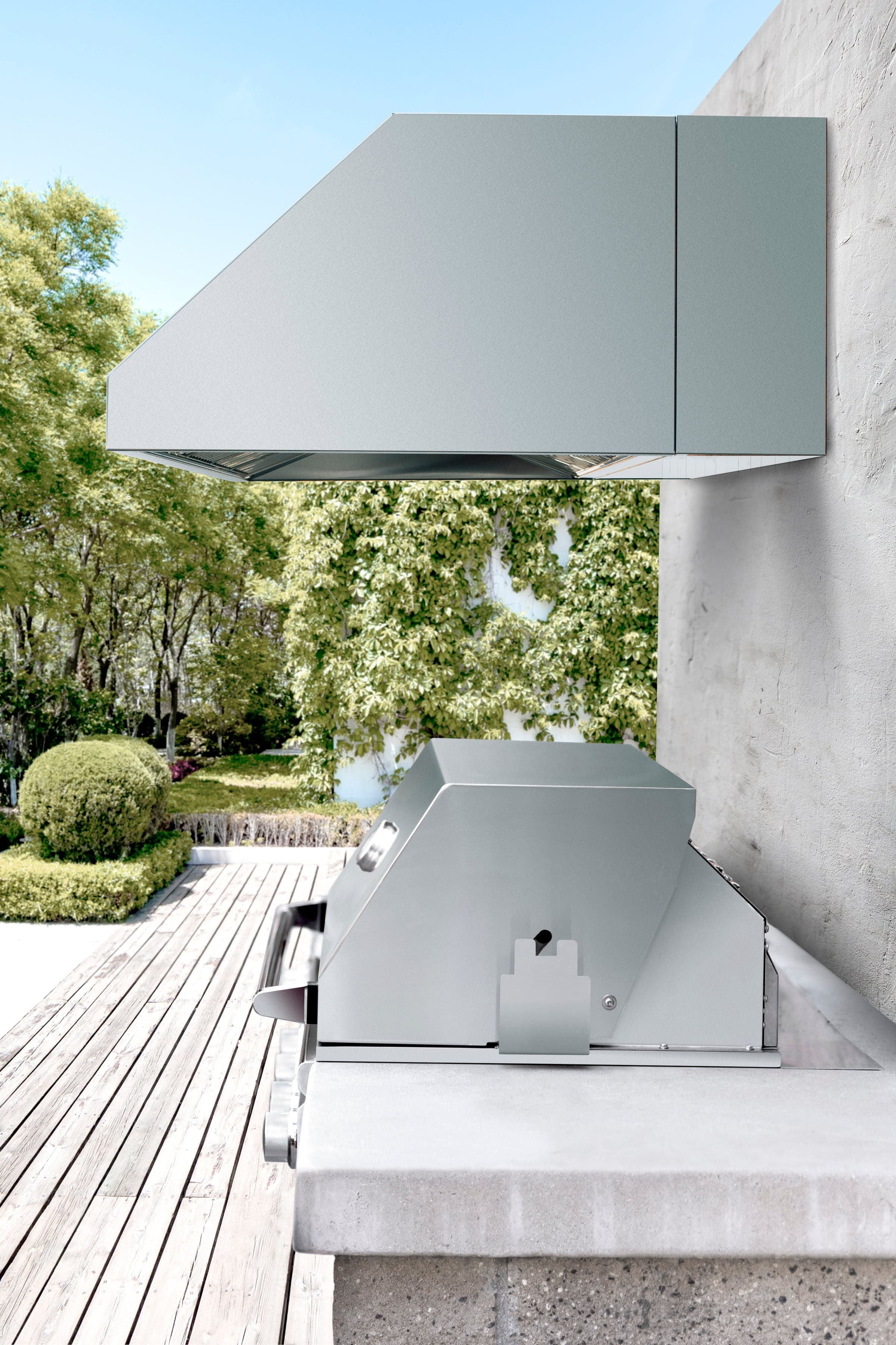 42" Outdoor Rated Vent Hood with 2,000 CFM Motor and Mounting Bracket
