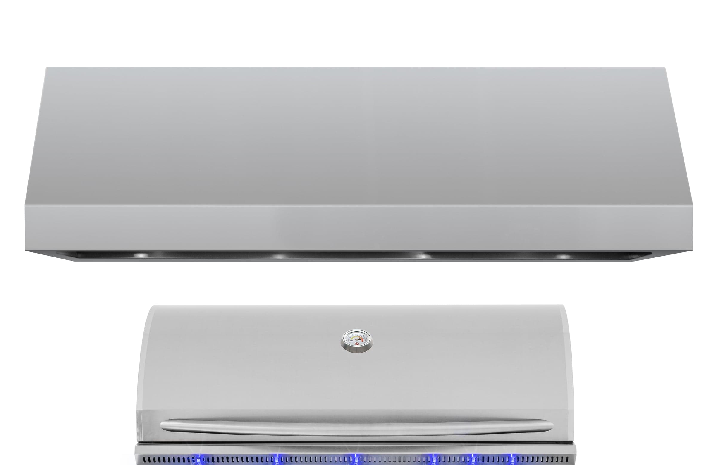 72" Outdoor Rated Vent Hood with 2,000 CFM Motor and Mounting Bracket