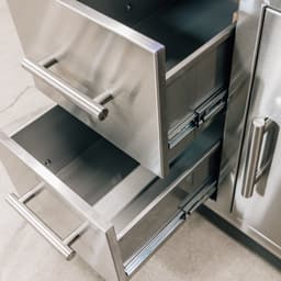 33" 2-Drawer and Access Door Combo with Hidden Hinge