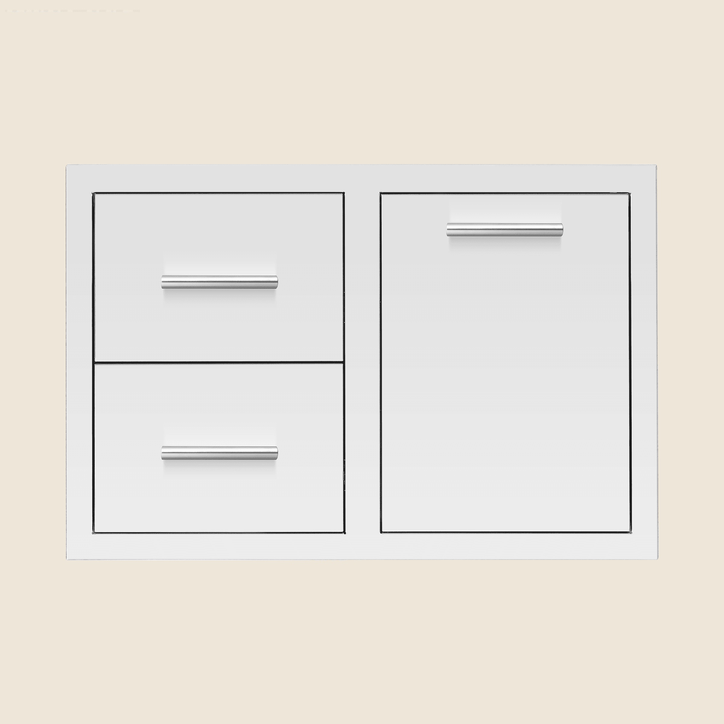 33" 2-Drawer & Trash or LP Tank Pullout Drawer Combo