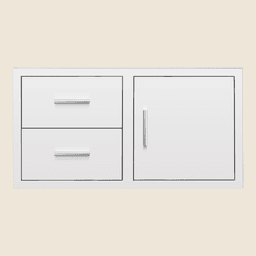 42" 2-Drawer and Access Door Combo with Hidden Hinge