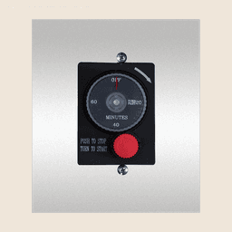 Mechanical Timer with Manual Emergency Shut-Off - 1 Hour Countdown Timer