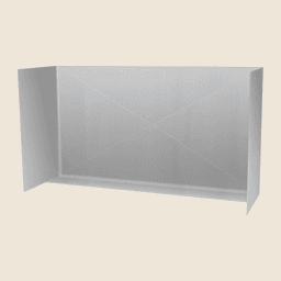 36" Stainless Steel Wind Guard (