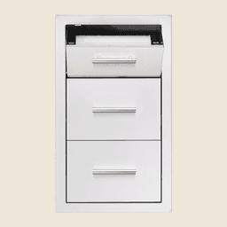 17" Vertical 2-Drawer & Paper Towel Holder Combo