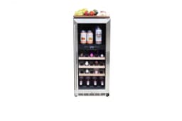 24" Outdoor Rated Dual Zone Wine Cooler (2.9c)