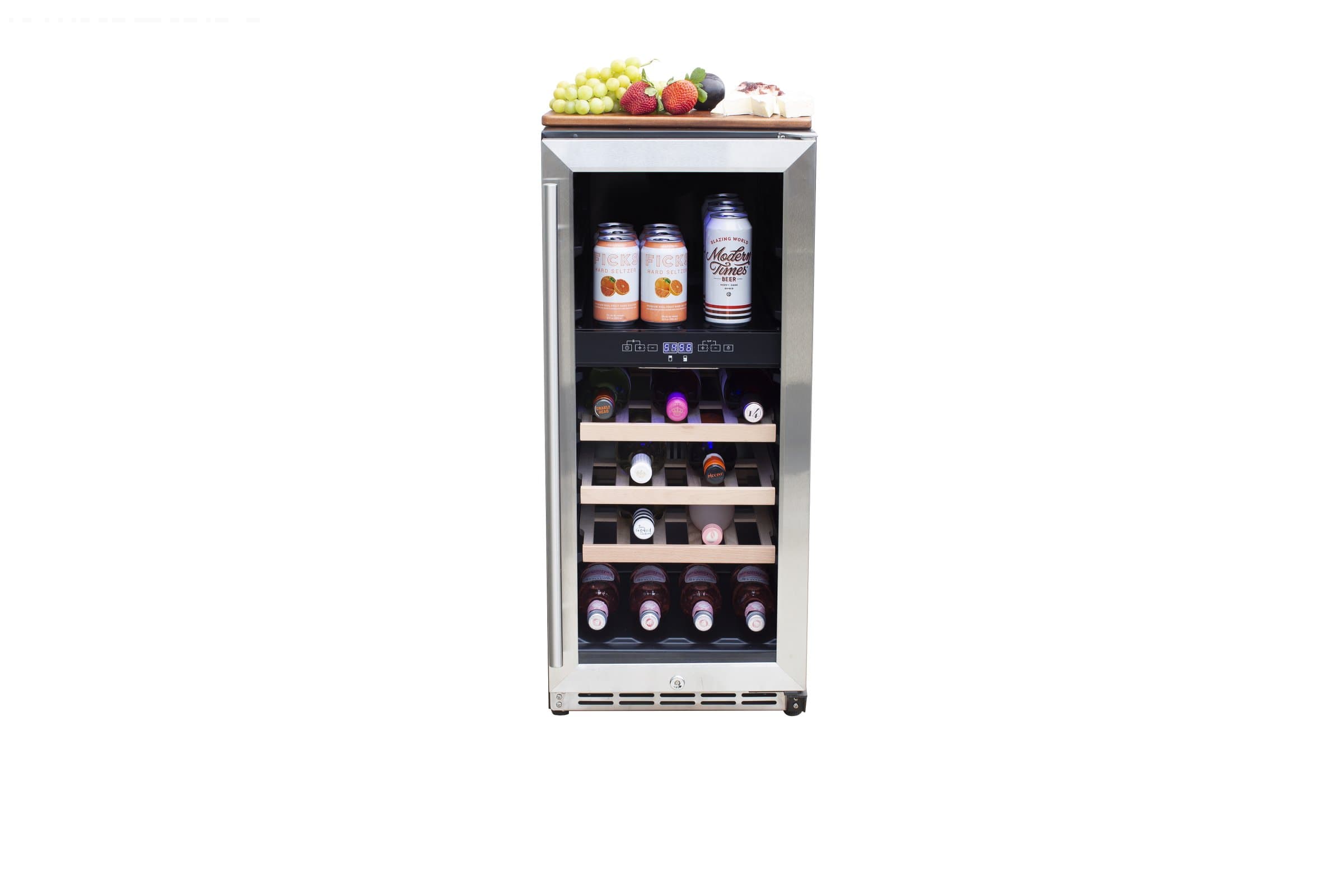 24" Outdoor Rated Dual Zone Wine Cooler (2.9c)