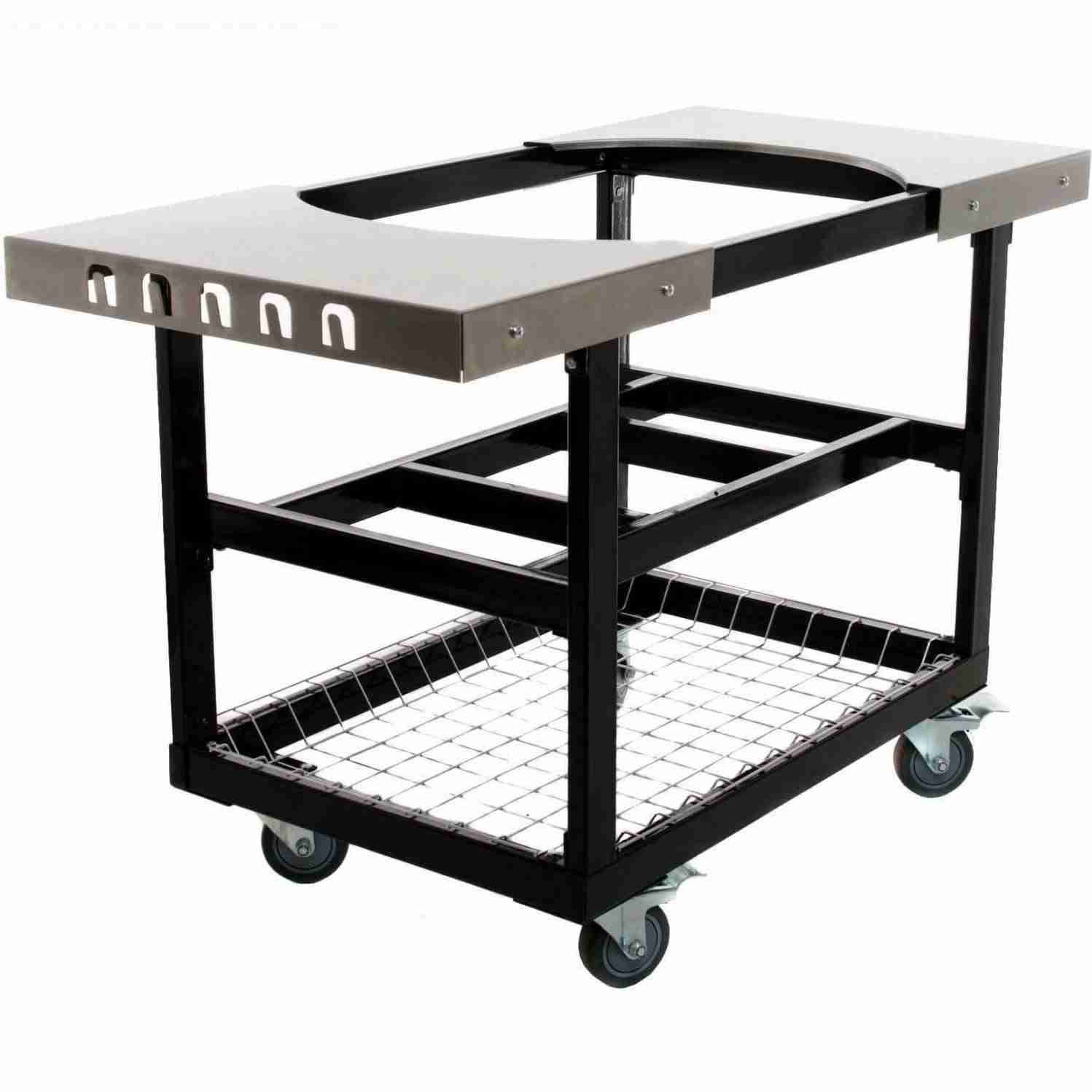Base with Basket and SS Side Shelves for XL, LG