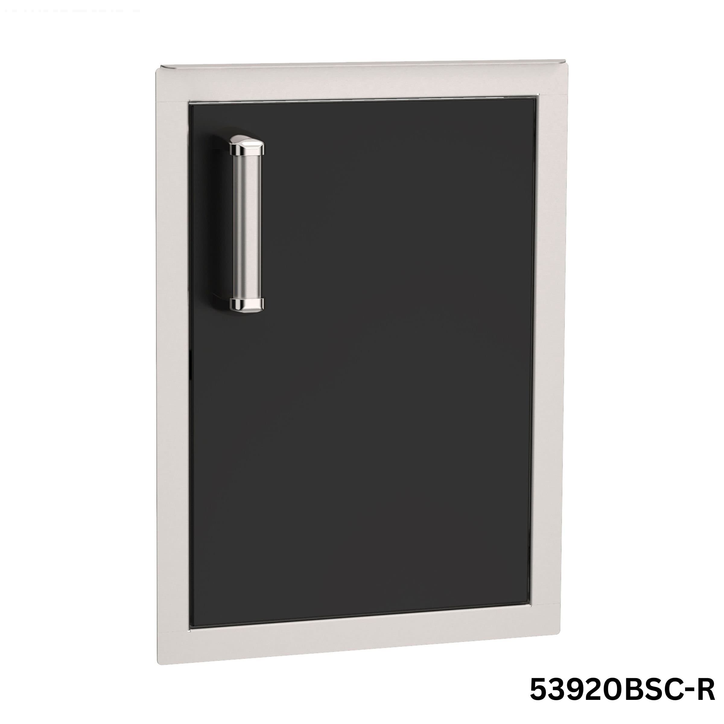 Echelon Black Vertical Door – Left Hinge