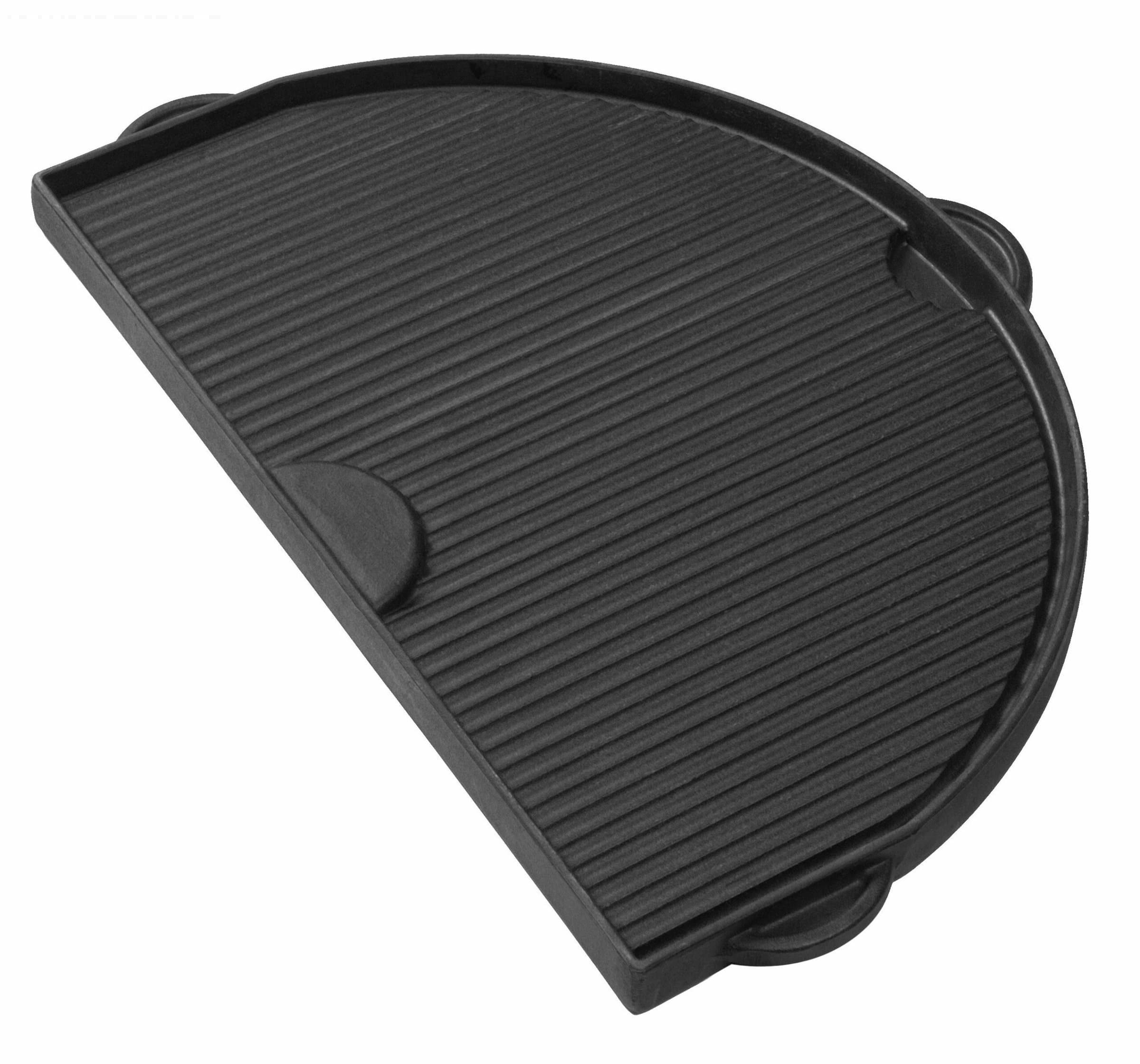 Half Moon Cast Iron Griddle, 1 Flat Side - 1 Grooved Side, for Oval JR - 1pc