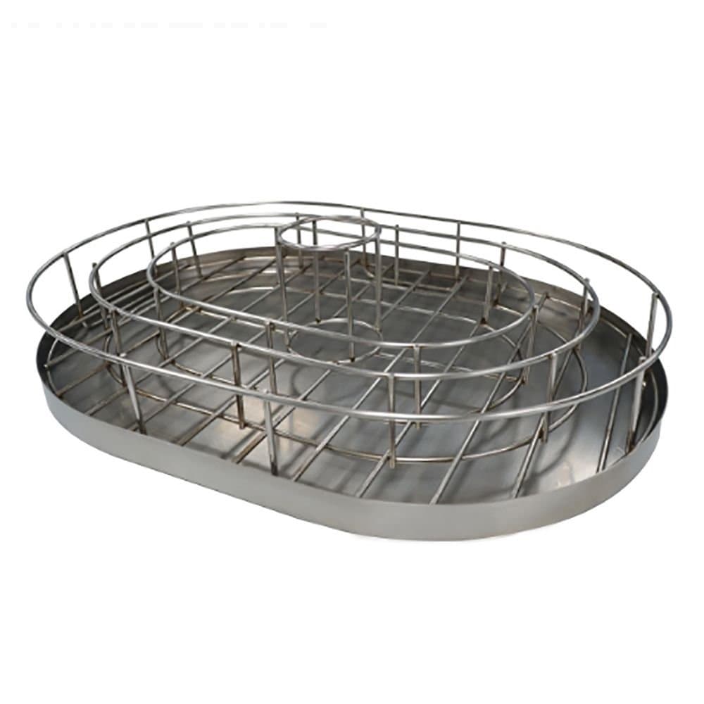 Rib and Chicken Holder with Drip Tray for XL/XXL