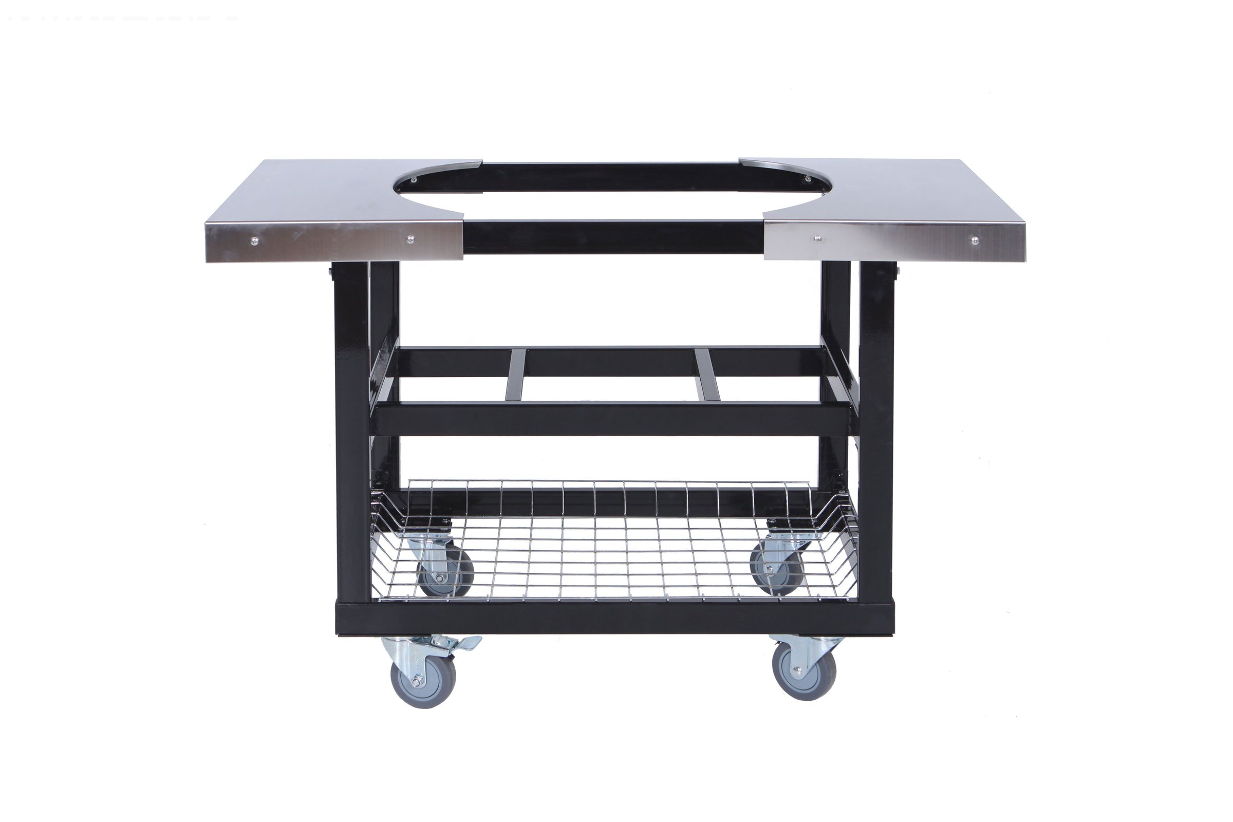 Cart Base with Basket and SS Side Shelves for JR